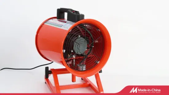 Ventilateur industriel portable à grande vitesse de 200 mm avec 2600 tr/min et un flux d'air puissant